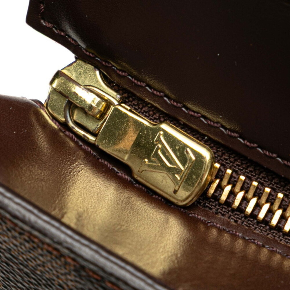 LOUIS VUITTON Authentic Brown Damier Leather Tote Bag - Picture 14 of 15